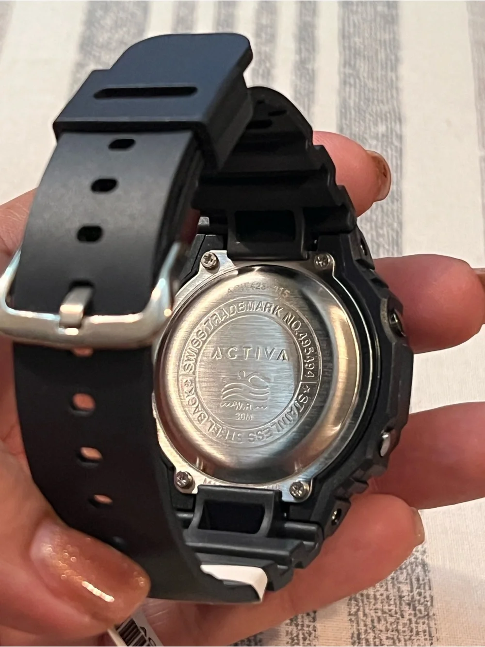 Activa by Invicta Dual Time Digital-Analog Watch - Black and Silver